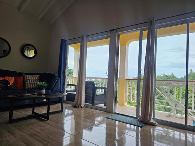 Garden views and balcony outlook at Green Royal